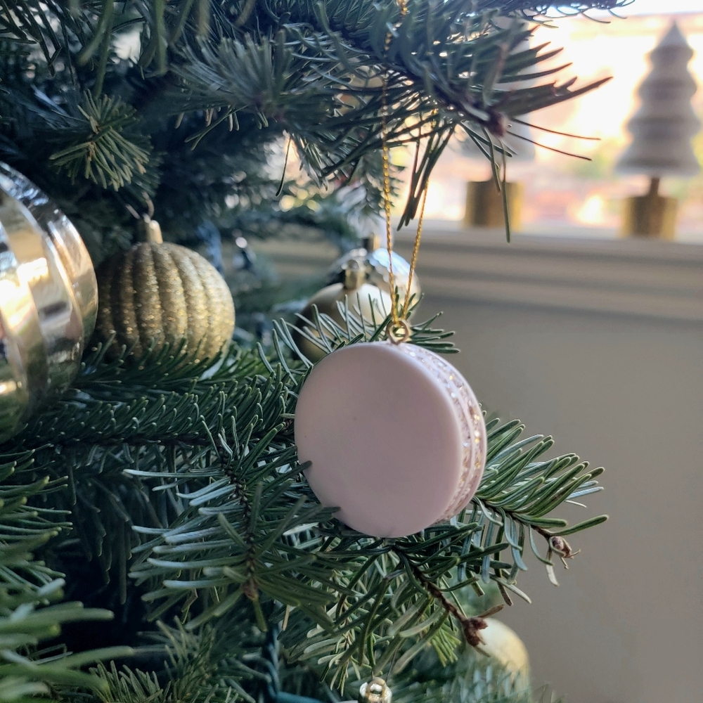 Elegant Pastel Purple Lavender Macaron Ornament